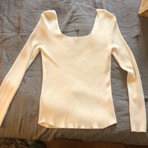 Uniqlo ribbed white shirt size L